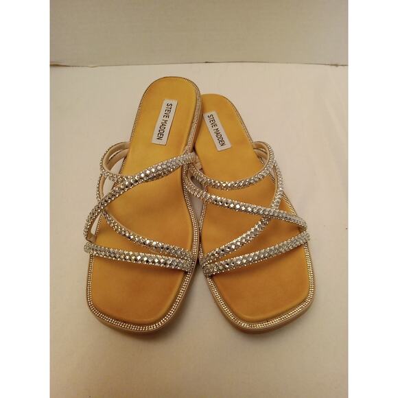 Steve Madden Women's Size 8 SPICE Bling Sandal. Summer, Athleisure, Fun, Comfy - Picture 1 of 6